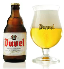 Bottle of Duvel Belgian beer
